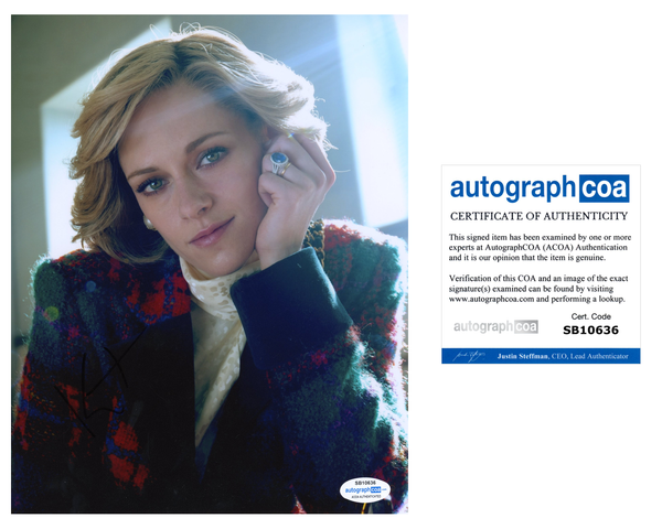 Kristen Stewart Spencer Signed Autograph 8x10 Photo ACOA