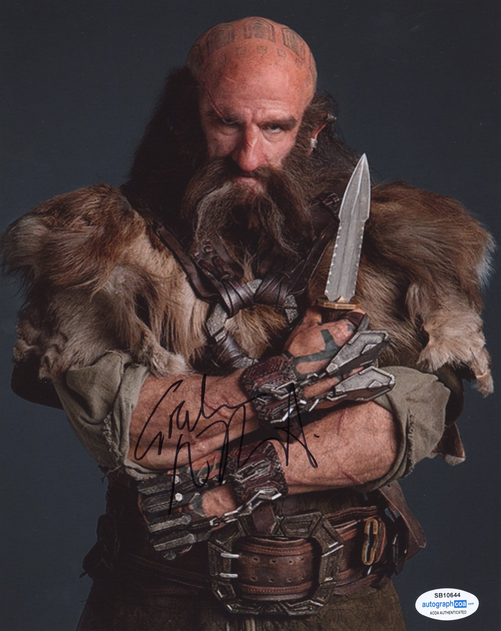 Graham McTavish The Hobbit Signed Autograph 8x10 Photo ACOA