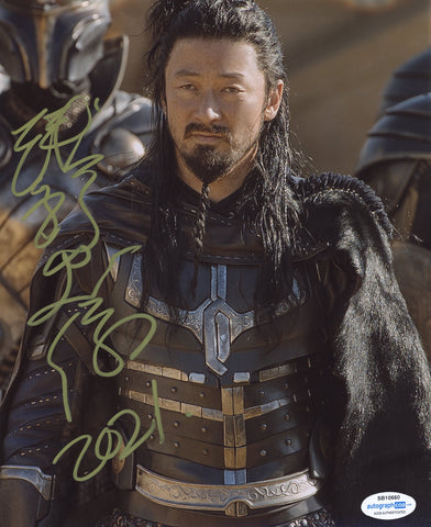 Tadanobu Asano Thor Signed Autograph 8x10 Photo ACOA
