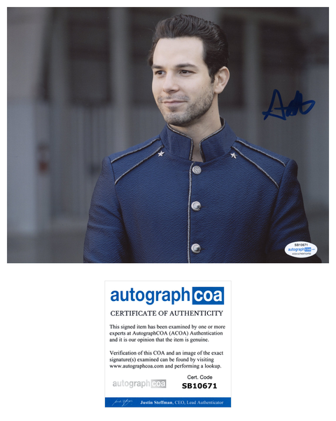 Skylar Astin Secret Society Signed Autograph 8x10 Photo ACOA