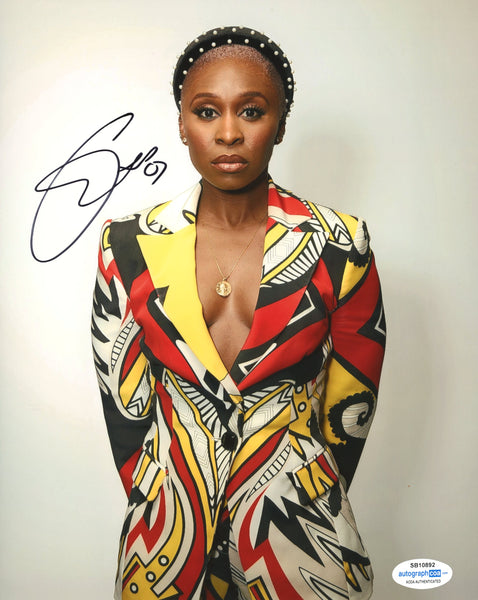 Cynthia Erivo Sexy Signed Autograph 8x10 Photo ACOA