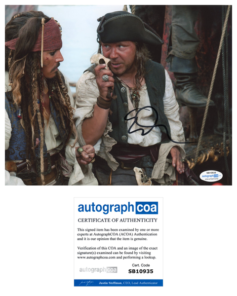 Stephen Graham Pirates of the Caribbean Signed Autograph 8x10 Photo ACOA