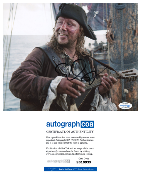 Stephen Graham Pirates of the Caribbean Signed Autograph 8x10 Photo ACOA