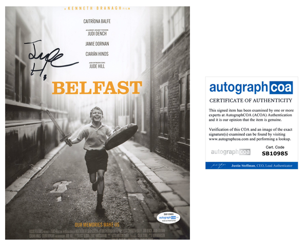 Jude Hill Belfast Signed Autograph 8x10 Photo ACOA
