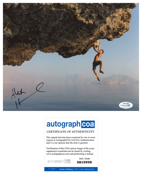 Alex Honnold Free Solo Signed Autograph 8x10 Photo ACOA