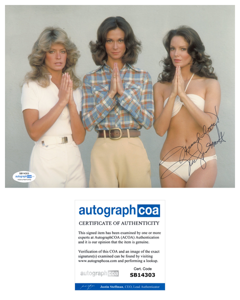 Jaclyn Smith Charlie's Angels Signed Autograph 8x10 Photo ACOA