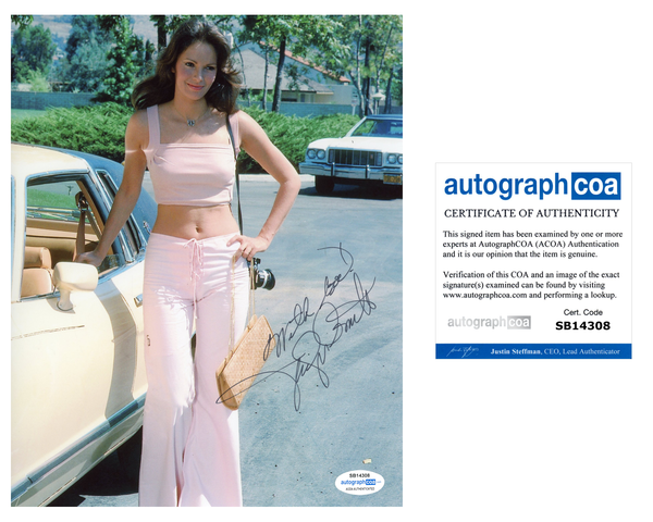 Jaclyn Smith Charlie's Angels Signed Autograph 8x10 Photo ACOA