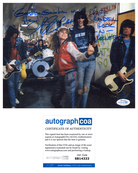 P.J. PJ Soles Rock N Roll high Signed Autograph 8x10 Photo ACOA