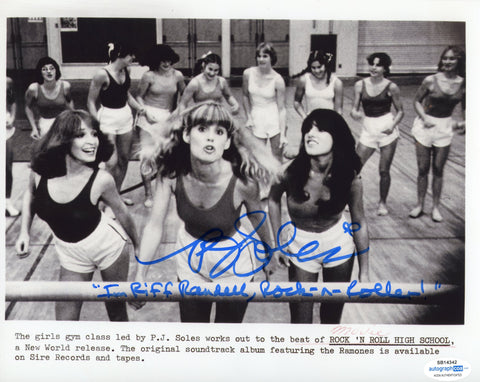P.J. PJ Soles Rock N Roll Signed Autograph 8x10 Photo ACOA