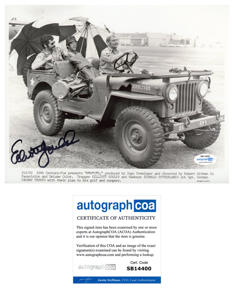 Elliott Gould MASH Signed Autograph 8x10 Photo ACOA