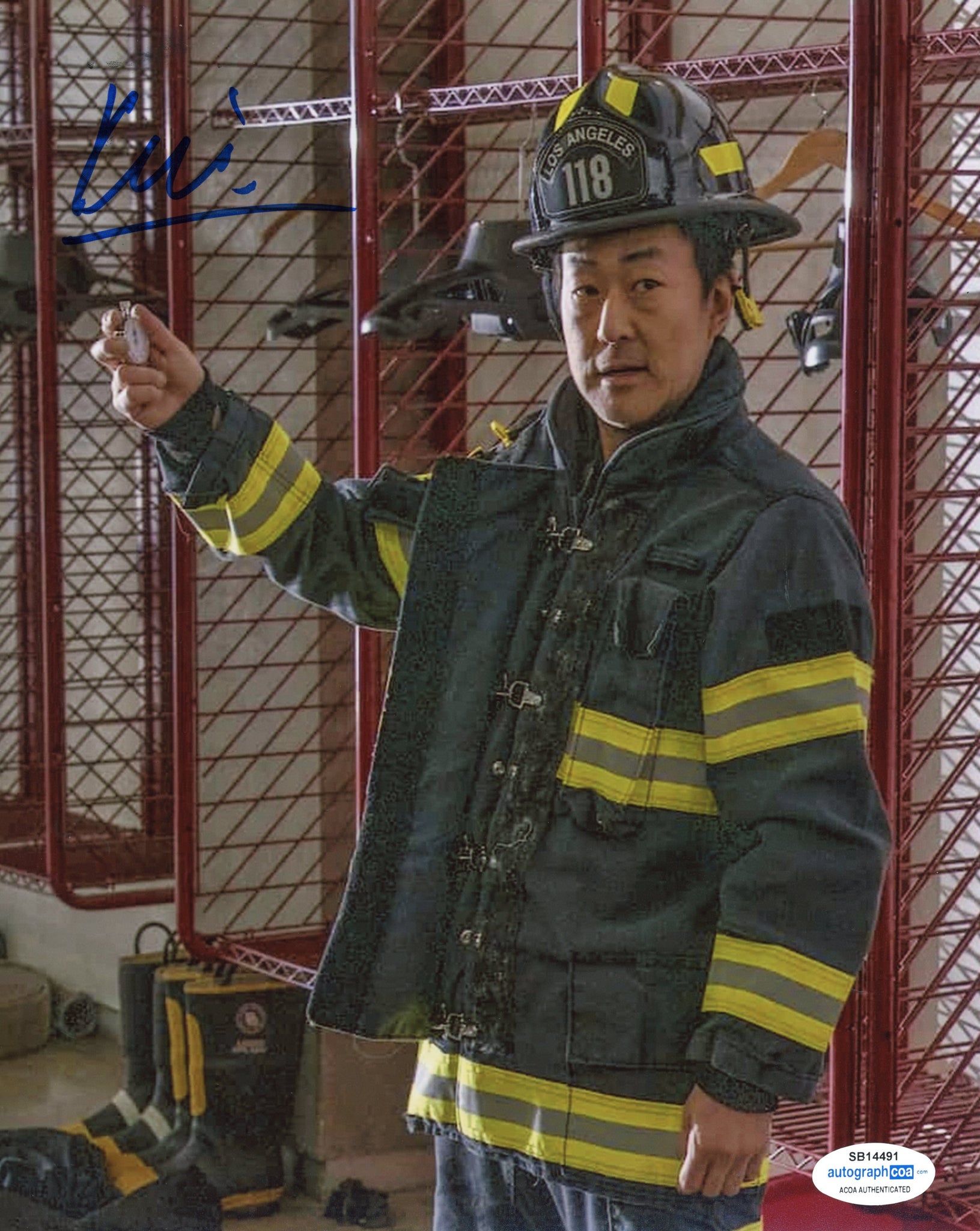 Kenneth Choi 9-1-1 Chimney Signed Autograph 8x10 Photo ACOA