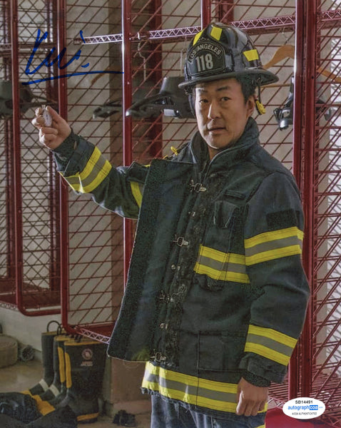 Kenneth Choi 9-1-1 Chimney Signed Autograph 8x10 Photo ACOA