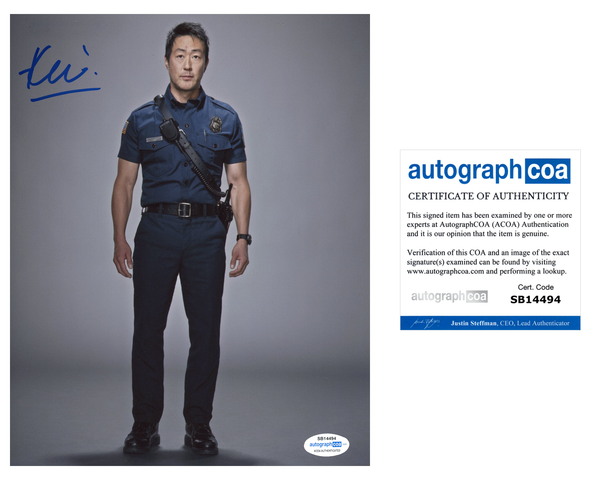 Kenneth Choi 9-1-1 Chimney Signed Autograph 8x10 Photo ACOA