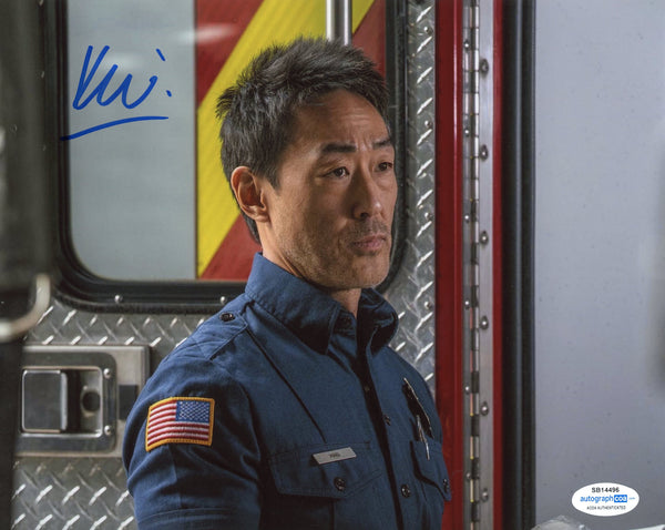 Kenneth Choi 9-1-1 Chimney Signed Autograph 8x10 Photo ACOA