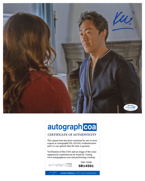 Kenneth Choi 9-1-1 Chimney Signed Autograph 8x10 Photo ACOA