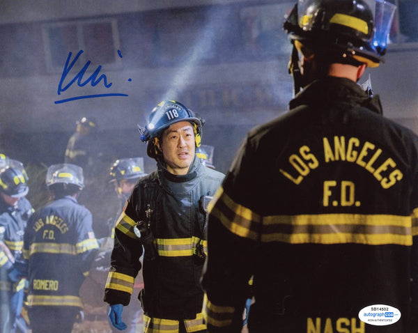 Kenneth Choi 9-1-1 Chimney Signed Autograph 8x10 Photo ACOA