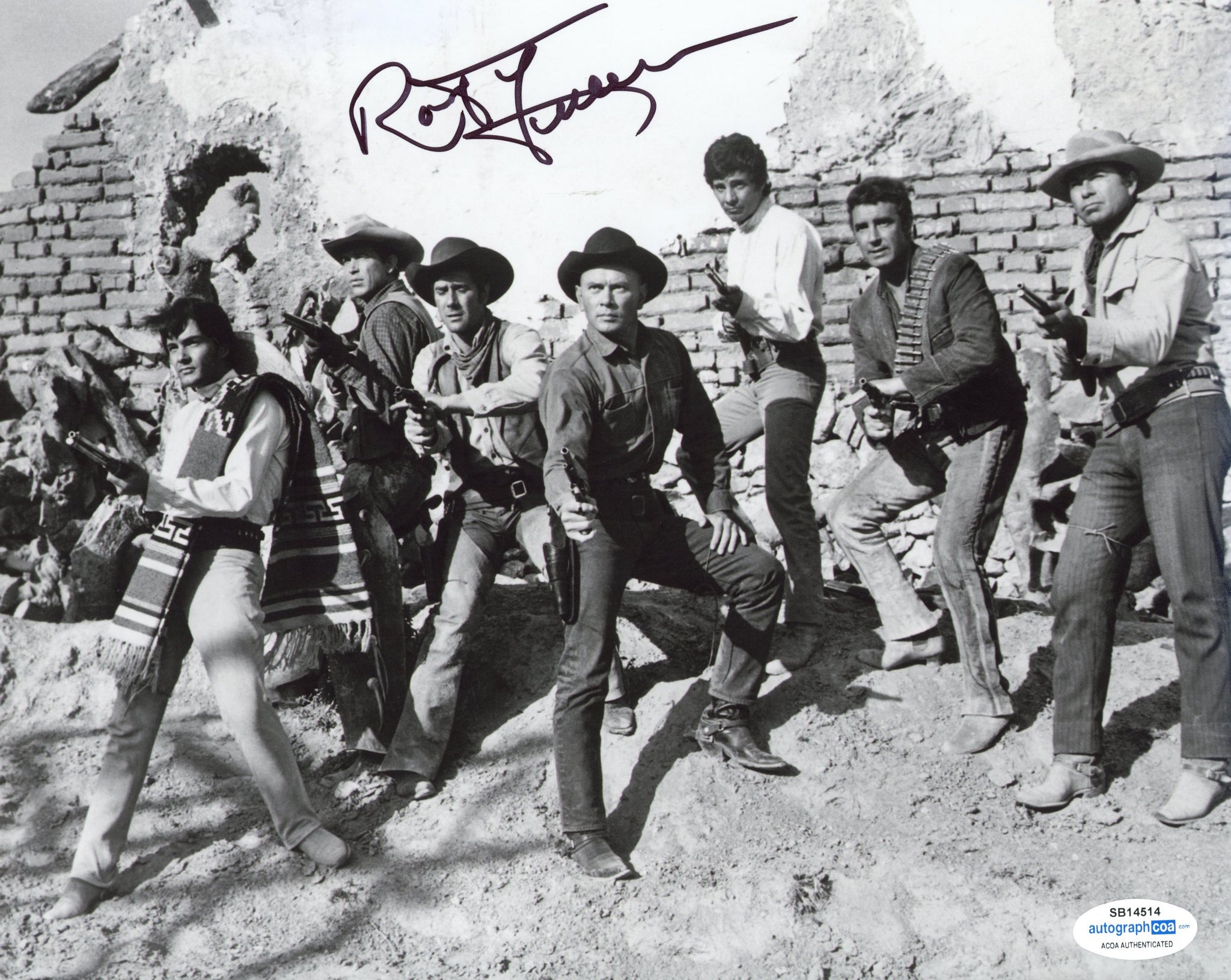 Robert Fuller Magnificent Seven Signed Autograph 8x10 Photo ACOA