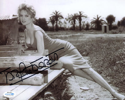 Brigitte Bardot Sexy Signed Autograph 8x10 Photo ACOA