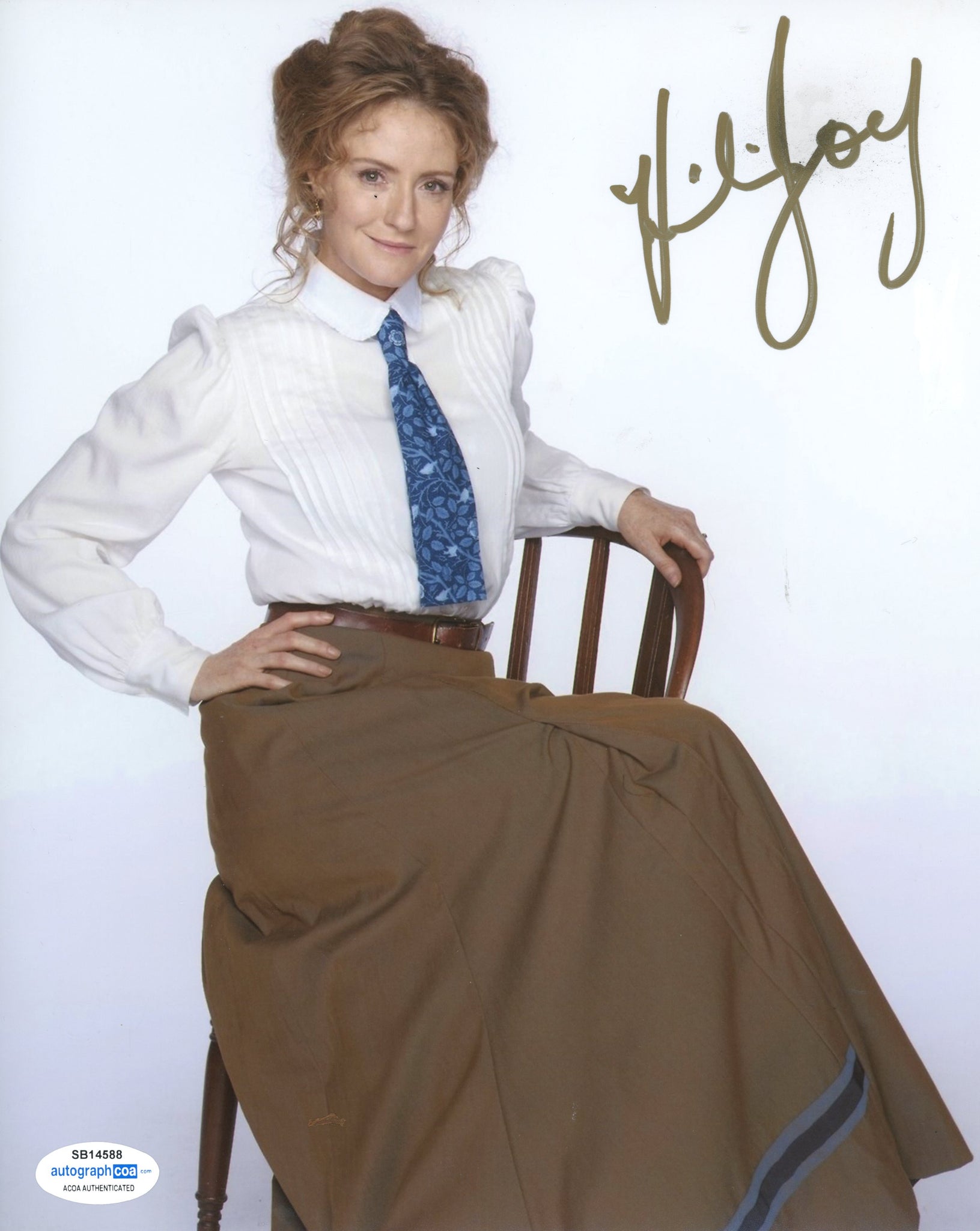 Helene Joy Murdoch Mysteries Signed Autograph 8x10 Photo ACOA