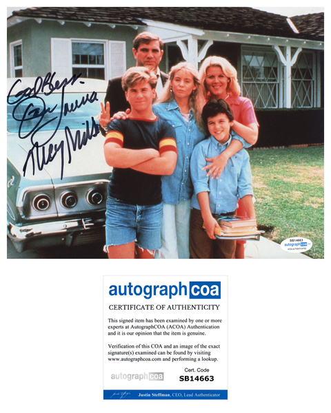 Dan Lauria Alley Mills Wonder Years Signed Autograph 8x10 Photo ACOA