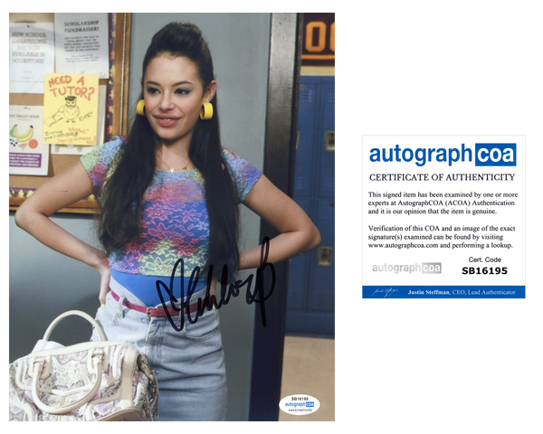 Chloe Bridges The Goldbergs Sexy Signed Autograph 8x10 Photo ACOA