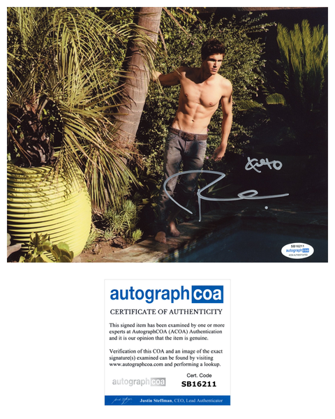 Robbie Amell Resident Evil Signed Autograph 8x10 Photo ACOA