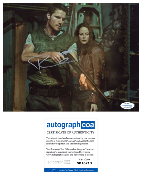 Robbie Amell Resident Evil Signed Autograph 8x10 Photo ACOA