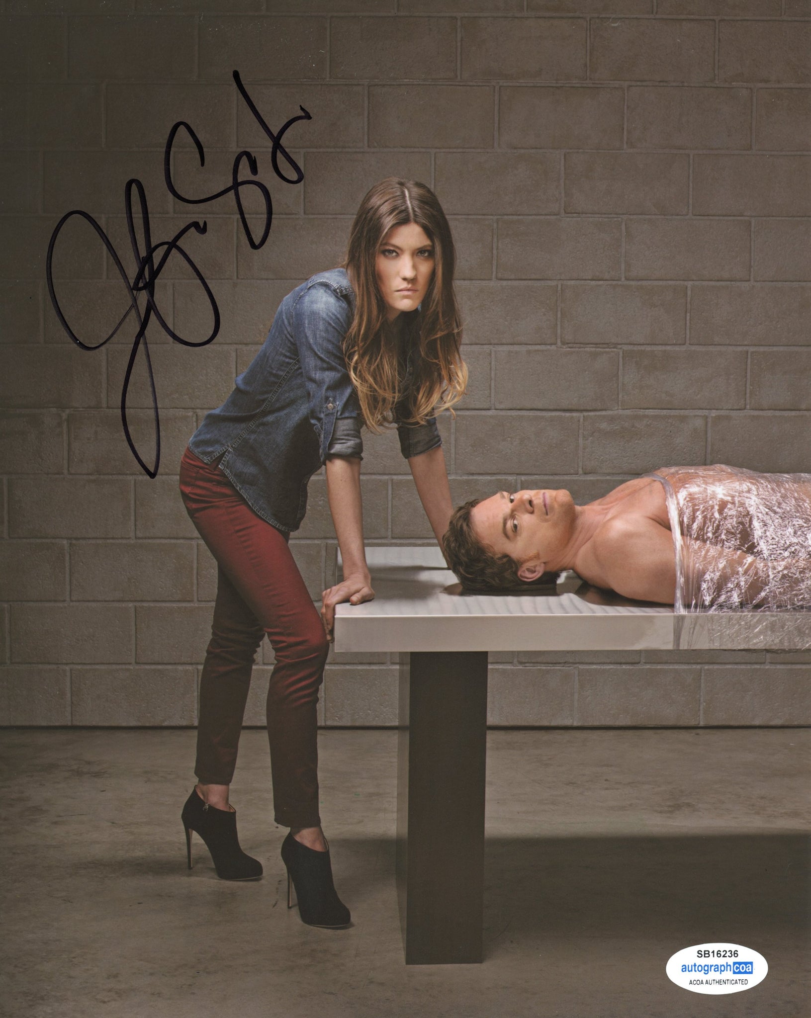 Jennifer Carpenter Dexter Signed Autograph 8x10 Photo ACOA