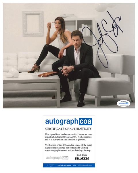 Jennifer Carpenter Dexter Signed Autograph 8x10 Photo ACOA