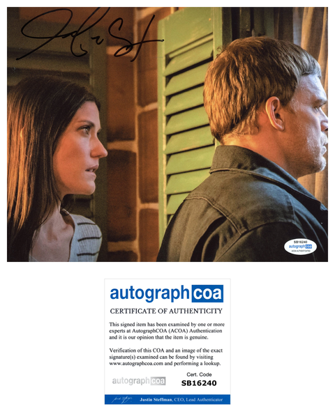 Jennifer Carpenter Dexter Signed Autograph 8x10 Photo ACOA