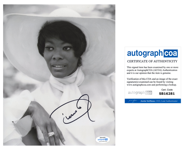 Dionne Warwick Singer Signed Autograph 8x10 Photo ACOA