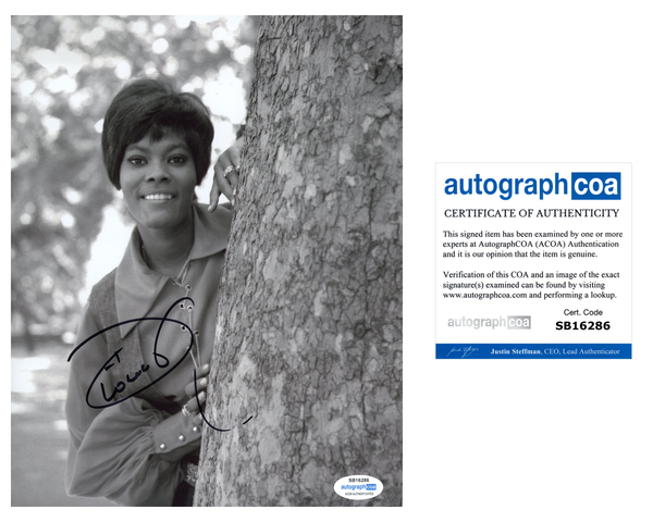 Dionne Warwick Singer Signed Autograph 8x10 Photo ACOA