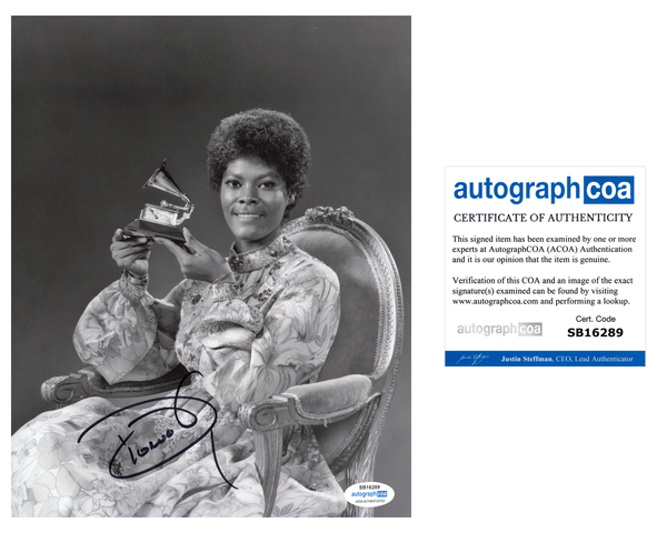 Dionne Warwick Singer Signed Autograph 8x10 Photo ACOA