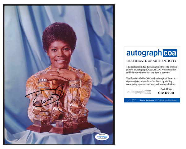 Dionne Warwick Singer Signed Autograph 8x10 Photo ACOA