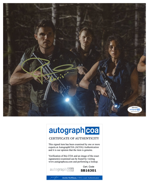 Robbie Amell Resident Evil Signed Autograph 8x10 Photo ACOA