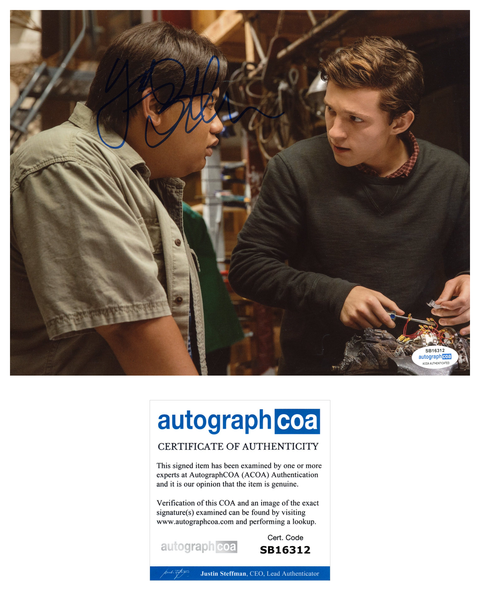 Jacob Batalon Spiderman Homecoming Signed Autograph 8x10 Photo ACOA