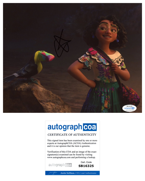 Stephanie Beatriz Encanto Signed Autograph 8x10 Photo ACOA