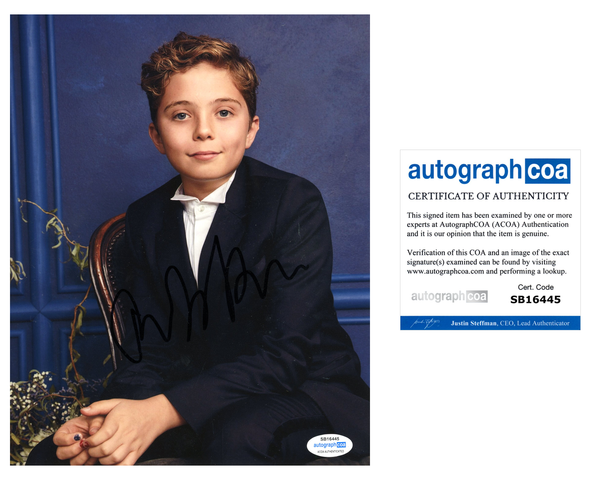 Roman Griffin Davis JoJo Rabbit Signed Autograph 8x10 Photo ACOA