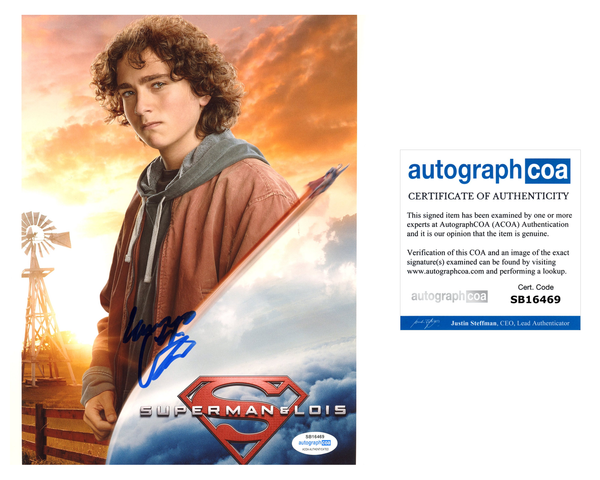 Alex Garfin Superman and Lois Signed Autograph 8x10 Photo ACOA