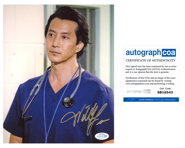 Will Yun Lee Good Doctor Signed Autograph 8x10 Photo ACOA