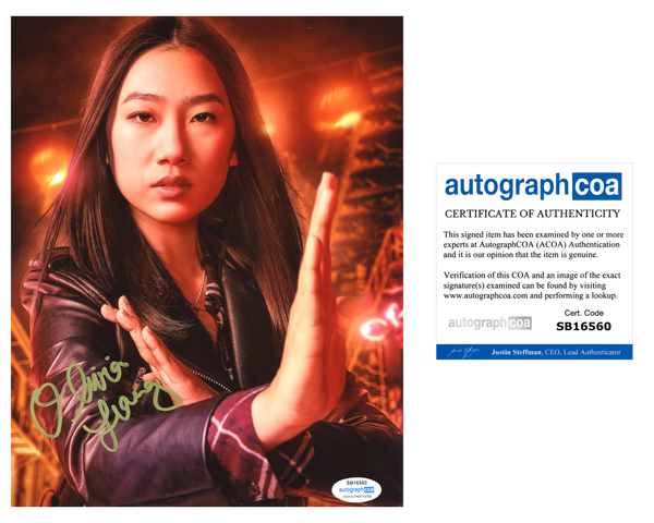 Olivia Liang Kung Fu Signed Autograph 8x10 Photo ACOA