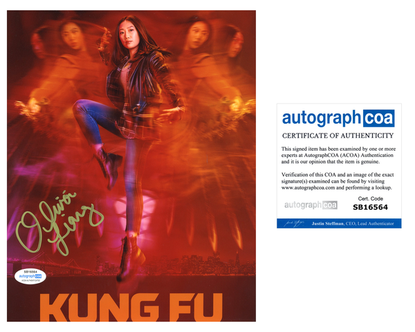 Olivia Liang Kung Fu Signed Autograph 8x10 Photo ACOA