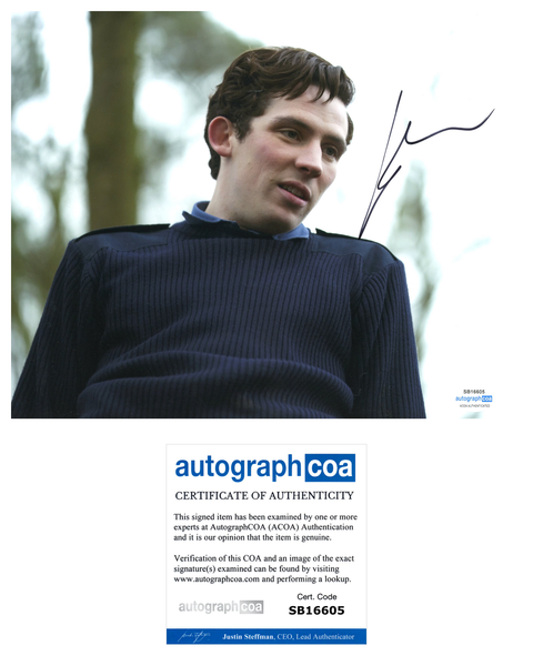 Josh O'Connor The Crown Signed Autograph 8x10 Photo ACOA