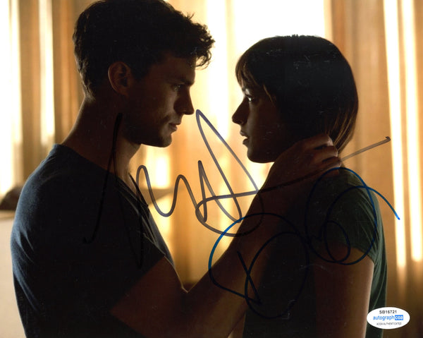 Jamie Dornan Dakota Johnson Fifty Shades of Grey Signed Autograph 8x10 Photo ACOA