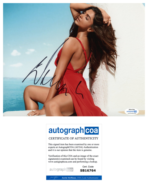 Deepika Padukone Sexy Bollywood Signed Autograph 8x10 Photo ACOA