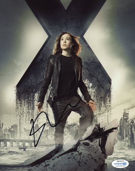 Elliot Page X-Men Signed Autograph 8x10 Photo ACOA