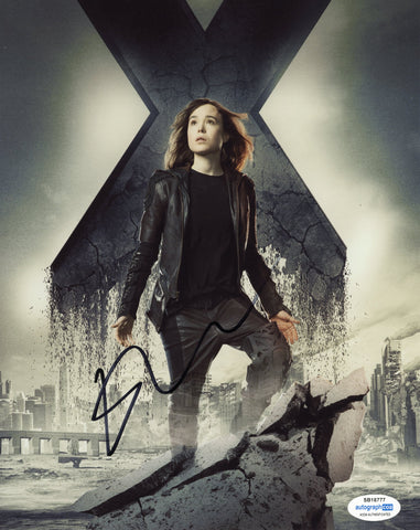 Elliot Page X-Men Signed Autograph 8x10 Photo ACOA