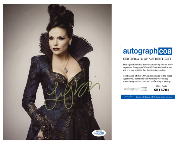 Lana Parrilla Once Upon A Time SIgned Autograph 8x10 Photo ACOA