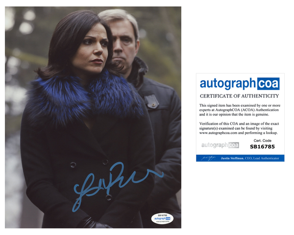 Lana Parrilla Once Upon A Time SIgned Autograph 8x10 Photo ACOA
