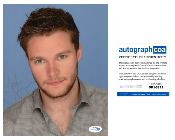 Jack Reynor Transformers Signed Autograph 8x10 Photo ACOA